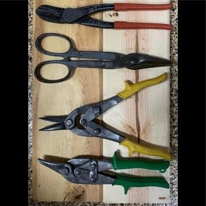 4 Vintage Wiss Aviation Tin Snips